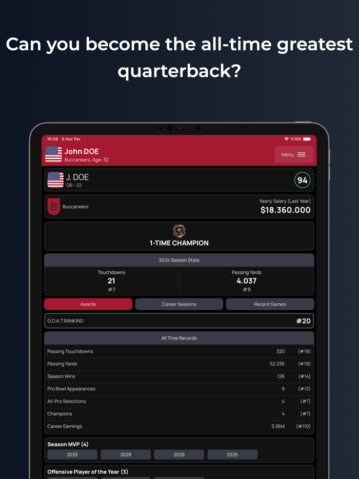 Quarterback Star Football 2024