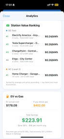 EV Charging Log , Cost & kWh screenshot