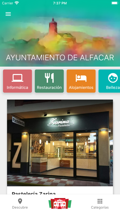 Comercios Locales de Alfacar Screenshot 1 - AppWisp.com Comercios Locales de Alfacar Screenshot 1 - AppWisp.com