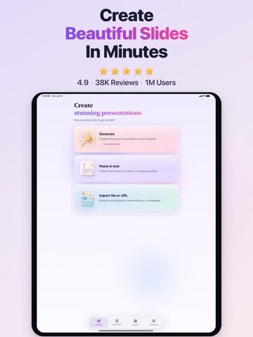 Gamma AI - Presentation Maker iPad screenshot