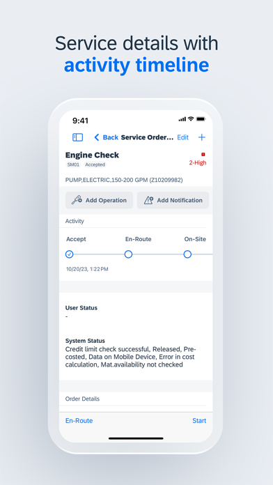 SAP Service and Asset Manager iPhone screenshot 4 - Business app
