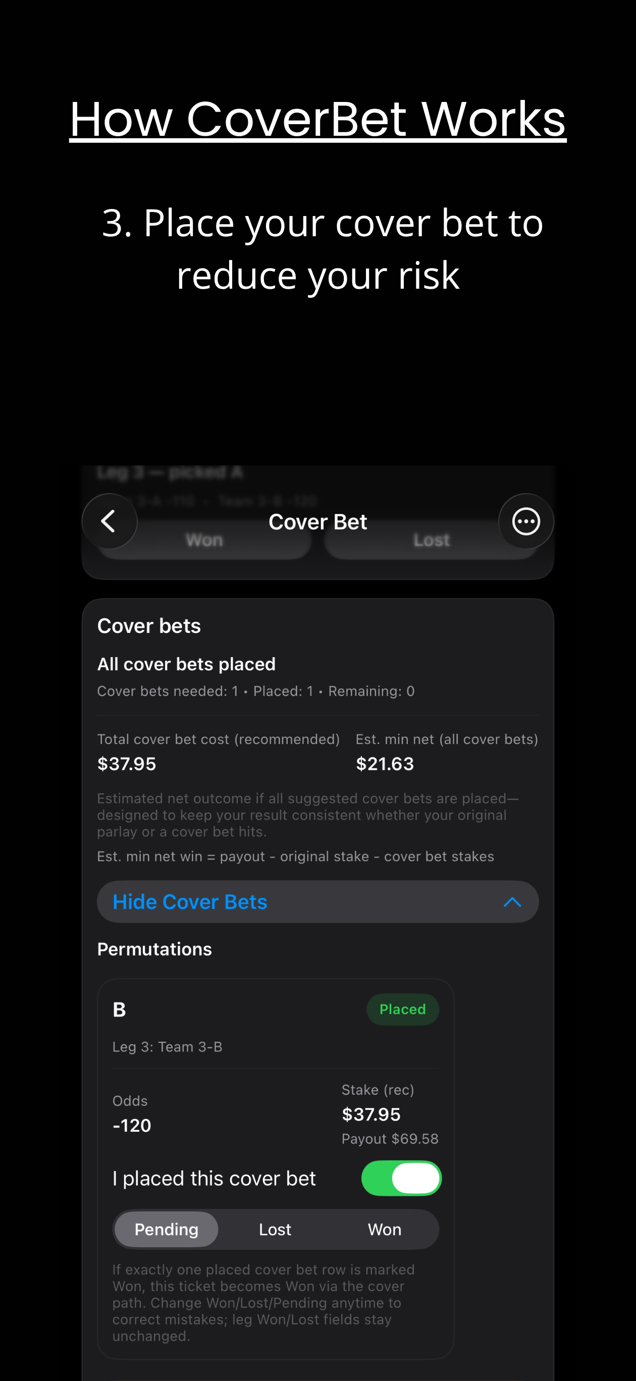 CoverBet screenshot 5