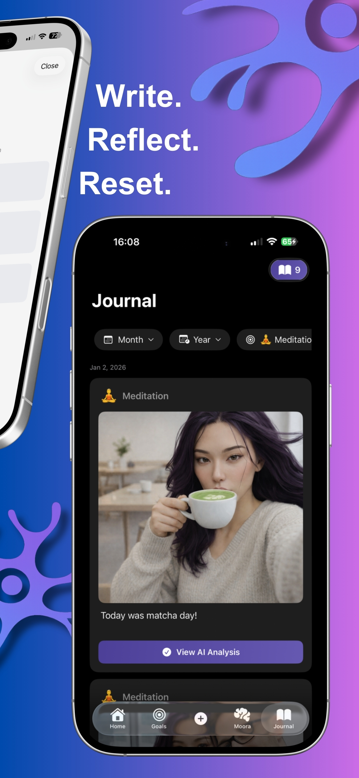 Moora - Journal & Goal Tracker screenshot 3
