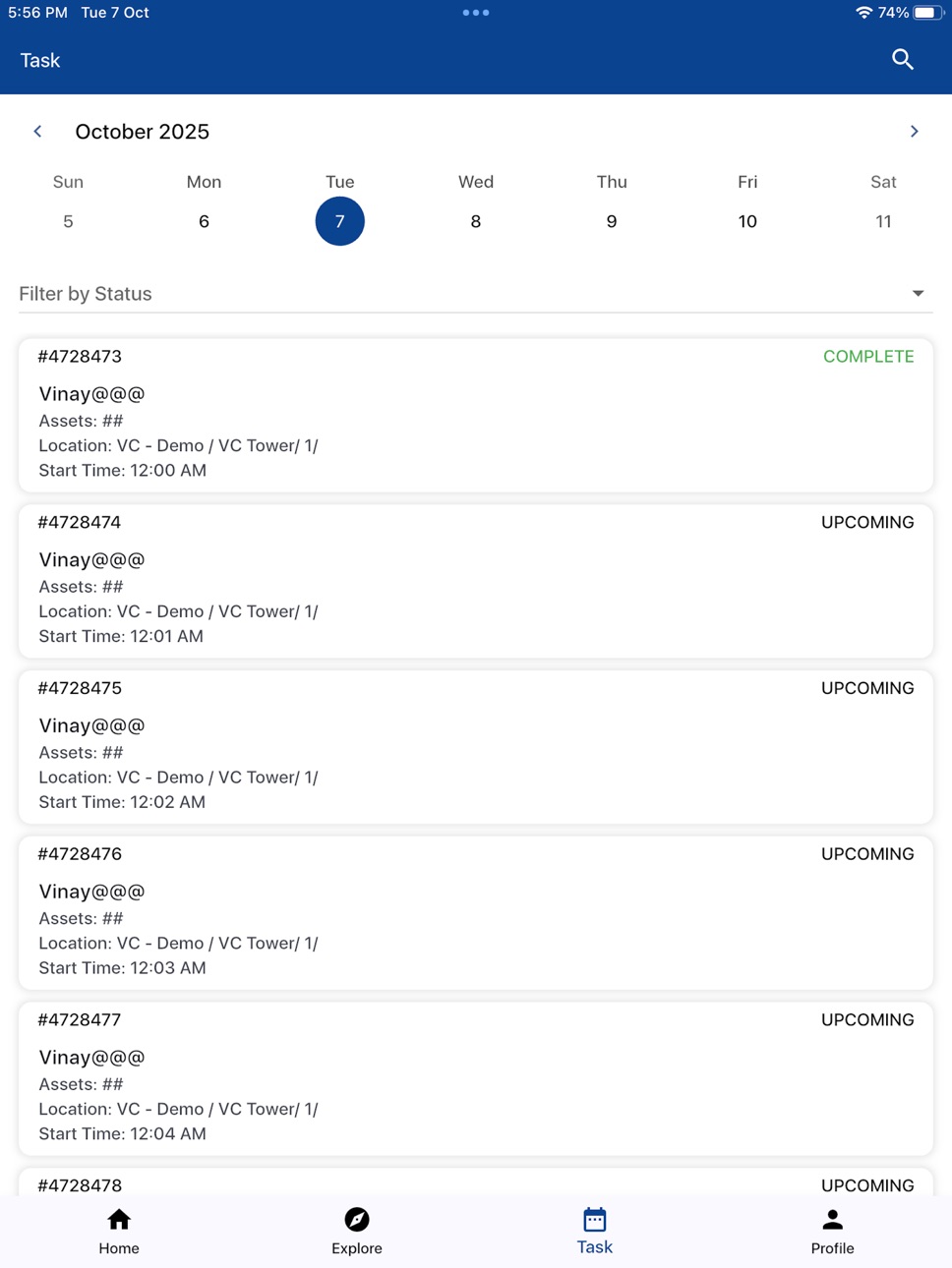 iPad screenshot