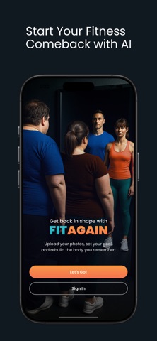 FitAgain: AI Personal Trainer iPhone screenshot