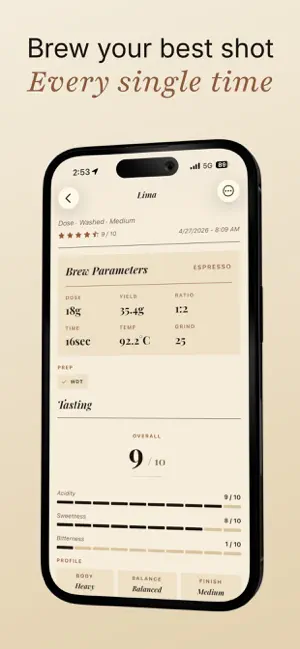 Beanwise: Coffee Brew Tracker screenshot 1