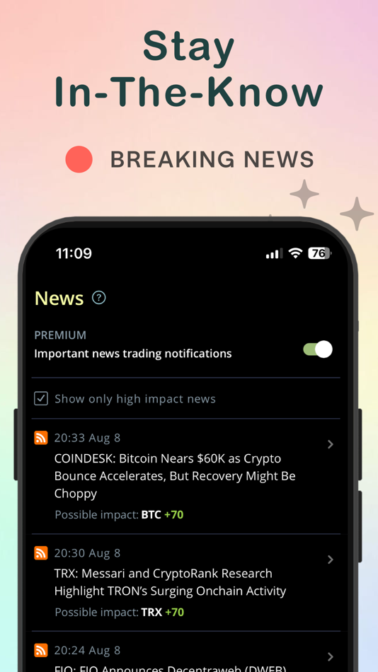 #3. Coin Push: Crypto Alerts (iOS) 由: Katu