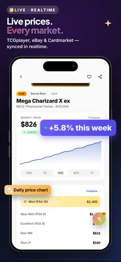Captura de pantalla de TCGID: Trading Value Card en iPhone 1