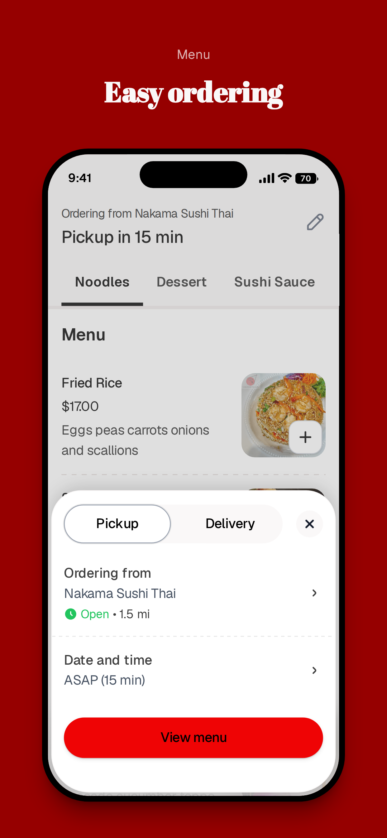Nakama Sushi Thai screenshot 3