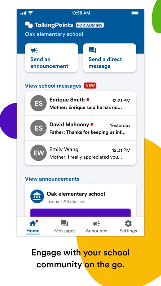 #1. ADMINS | TalkingPoints (iOS) 由: TalkingPoints Corp