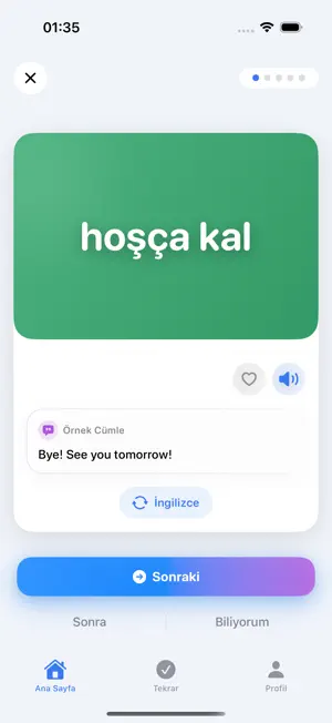 Günlük Kelime: A1 İngilizce screenshot 2