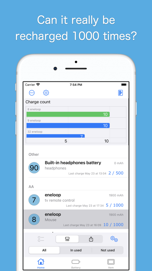 #1. Check charge count (iOS) 由: G-SOFT