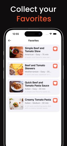 AI Recipe - Cooking Ideas iPhone screenshot