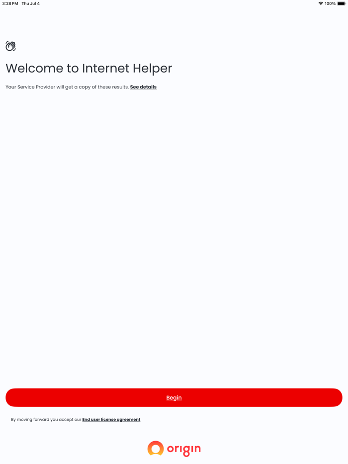Origin Internet Helper