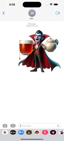 Vampire Tea Stickers screenshot