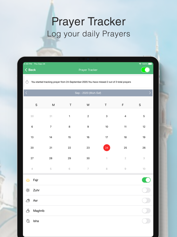 Islamic Prayer Times & Tracker iPad screenshot 9 - Utilities app