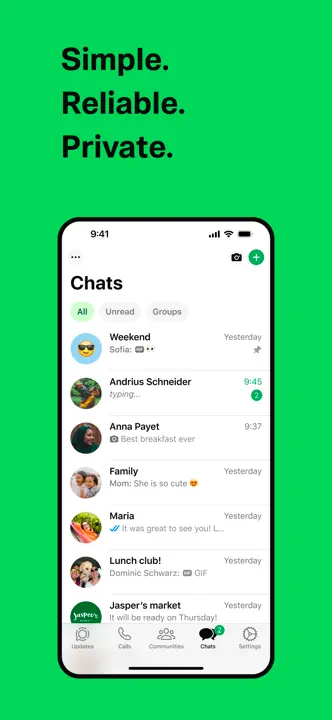 WhatsApp Messenger: Screenshot 1 von 5
