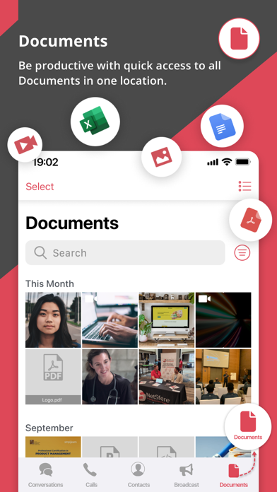 NetSfere Secure Messaging Screenshot