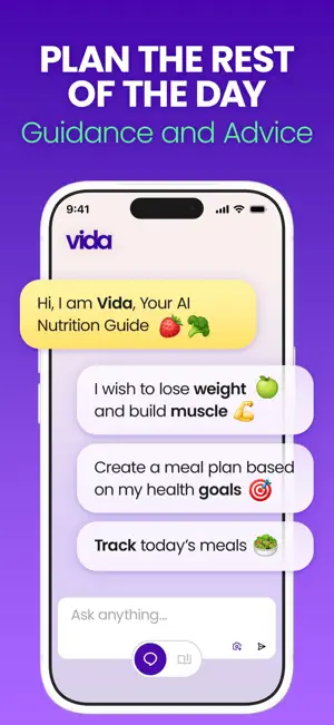 Vida: AI Nutrition Guide screenshot 1