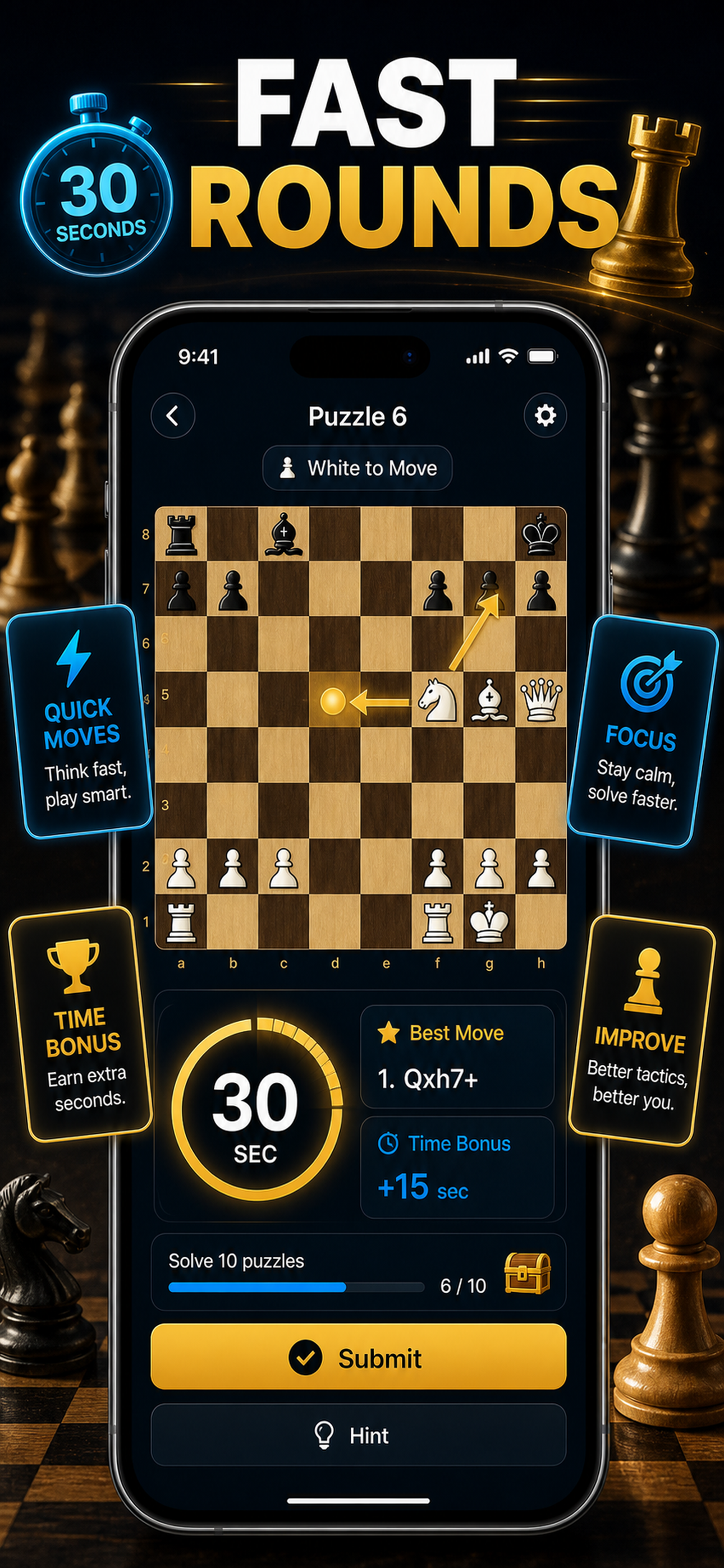 Chess Puzzles: Daily Tactics screenshot 5