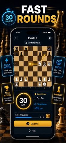 Chess Puzzles: Daily Tactics Screenshot 5 of 10