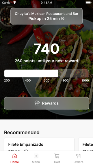 Chuyita's Charlotte iPhone screenshot 1 - Food & Drink app