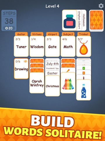 Associate Words -Solitaire Fun iPad screenshot
