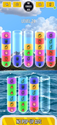 Water Sort - No Forced Ads iPhone screenshot