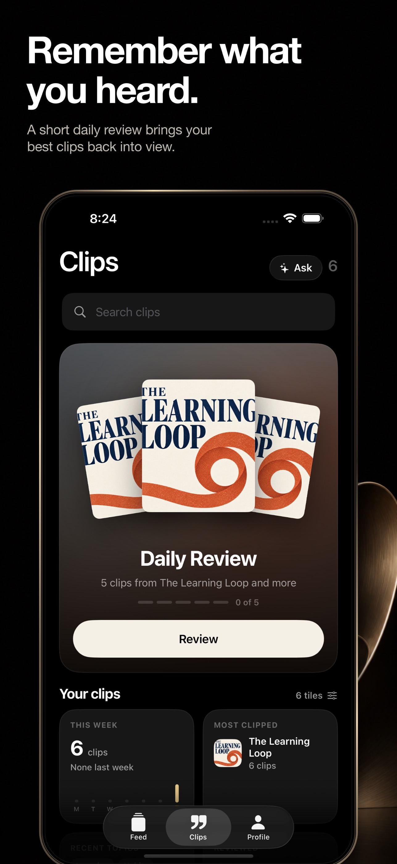 Screenshot 5 of Clipped: Podcast Highlights
