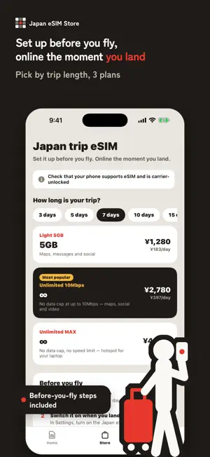Japan eSIM Store screenshot 1