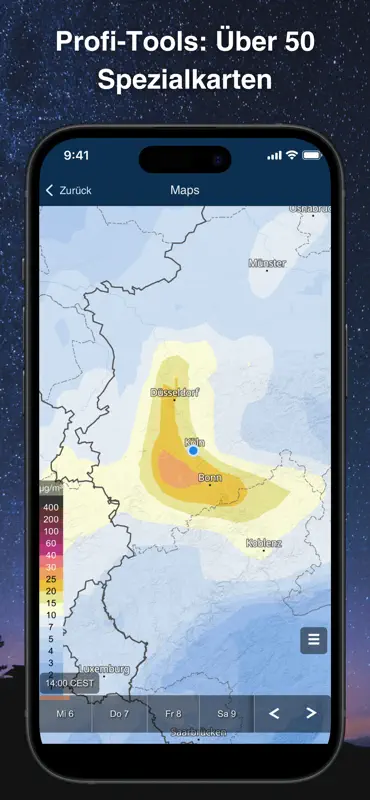 Wetter & Regenradar meteoblue screenshot 6 of 9