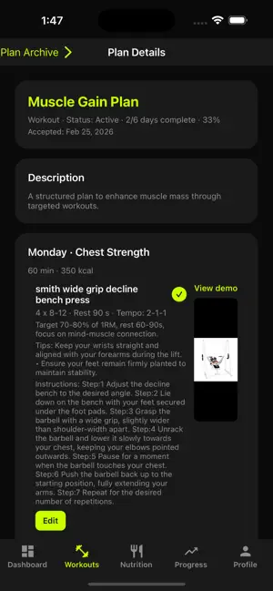 UltraFit - Fitness Planner screenshot 4