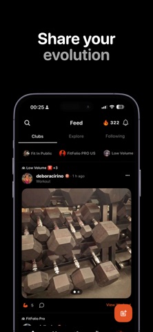 FitFolio App screenshot