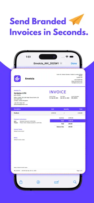 Invoice Generator - Envoicia screenshot 3
