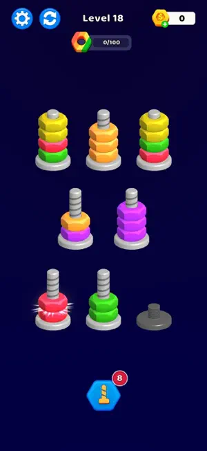 Nut Sort - Color Match screenshot 1