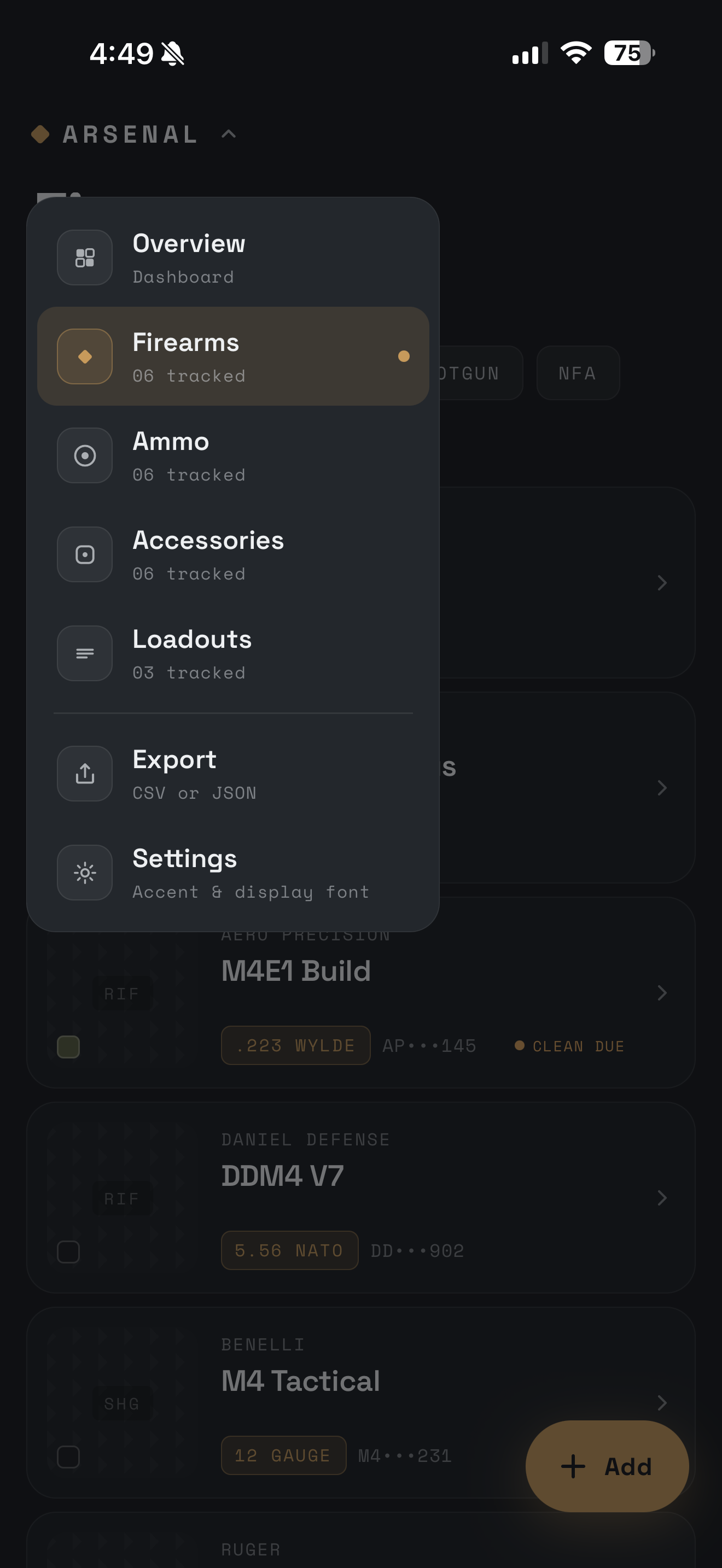 Arsenal - Firearm Tracker screenshot 4