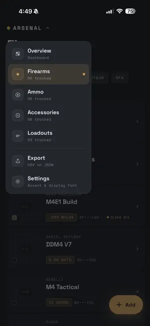 Arsenal - Firearm Tracker screenshot 4