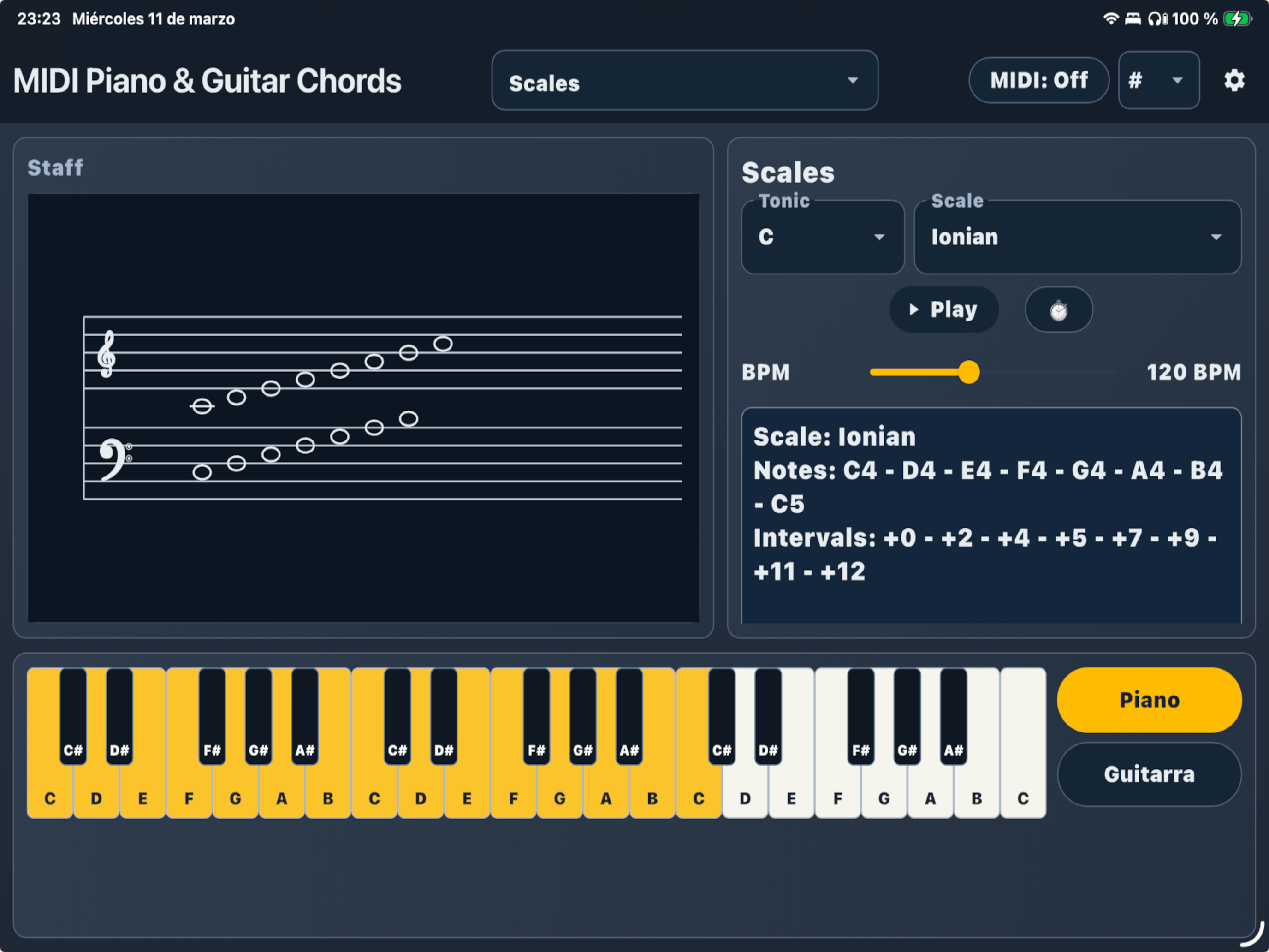 MIDI Piano & Guitar Chords