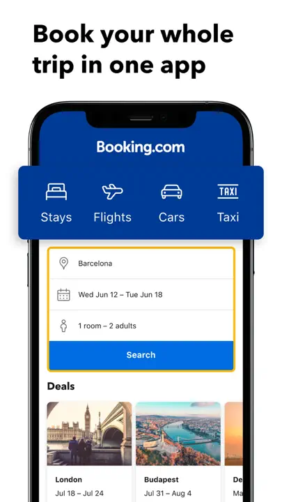Booking.com: Hotels & Travel iPhone Screenshot 1