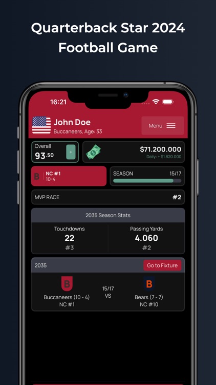 Quarterback Star Football 2024