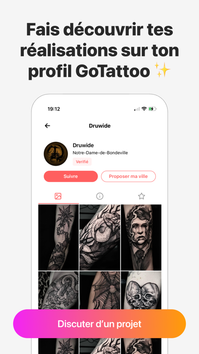 Screenshot #1 pour GoTattoo Pro (pour tatoueurs)