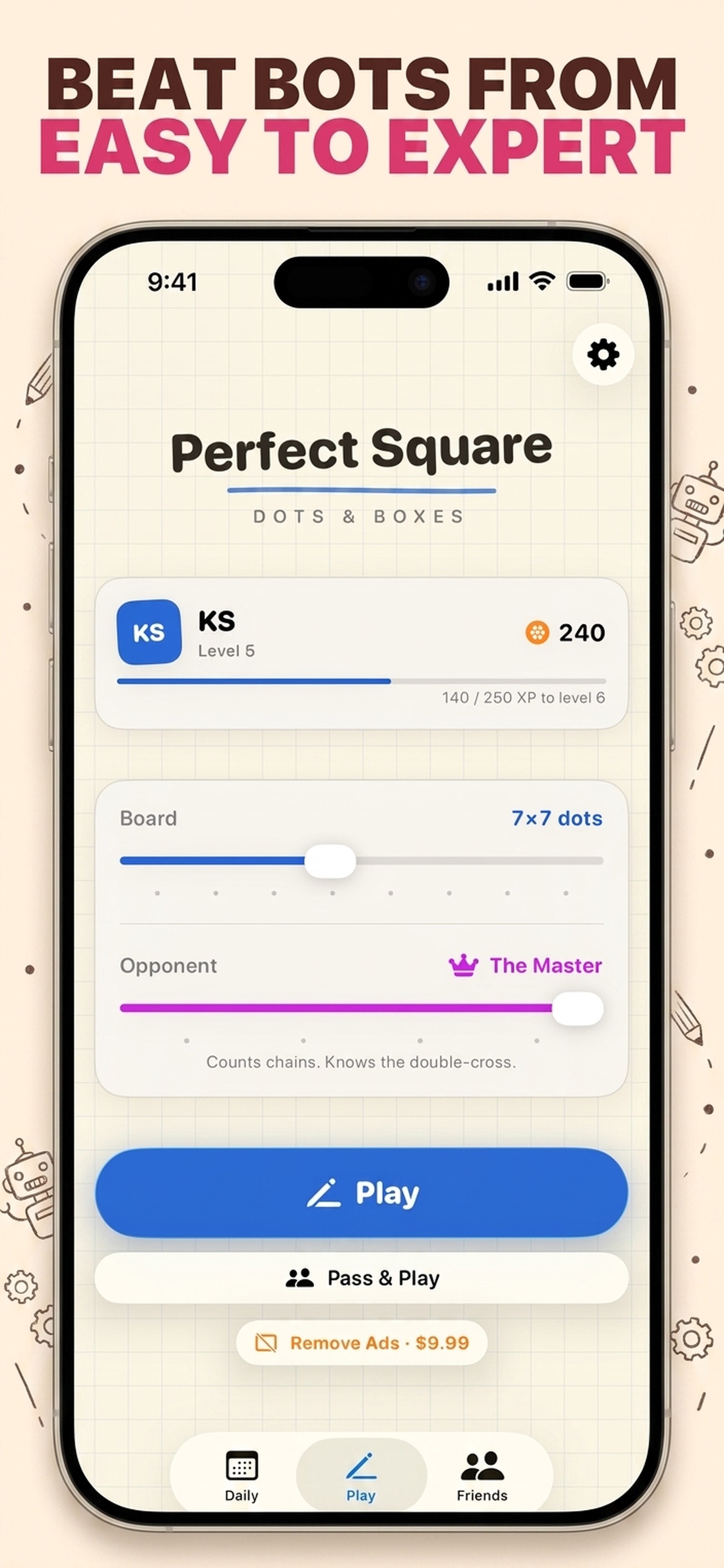 Screenshot 2 of Perfect Square: Dots & Boxes