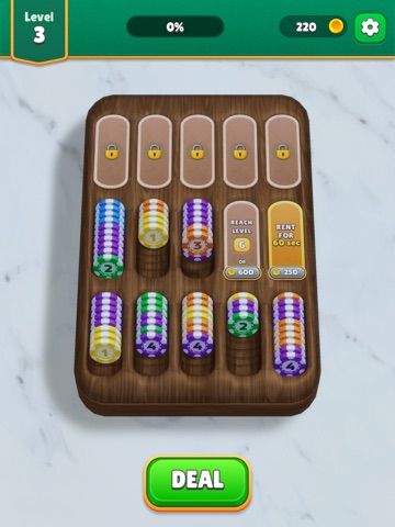 Casino Chip Sort iPad screenshot