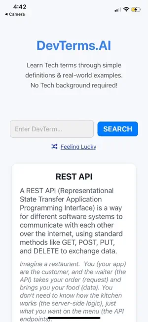 Devterms.AI screenshot 3