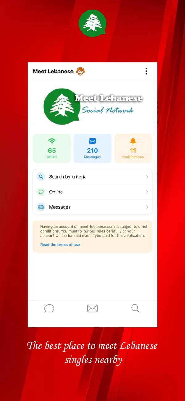 Screenshot #1 pour Meet Lebanese - Rencontres