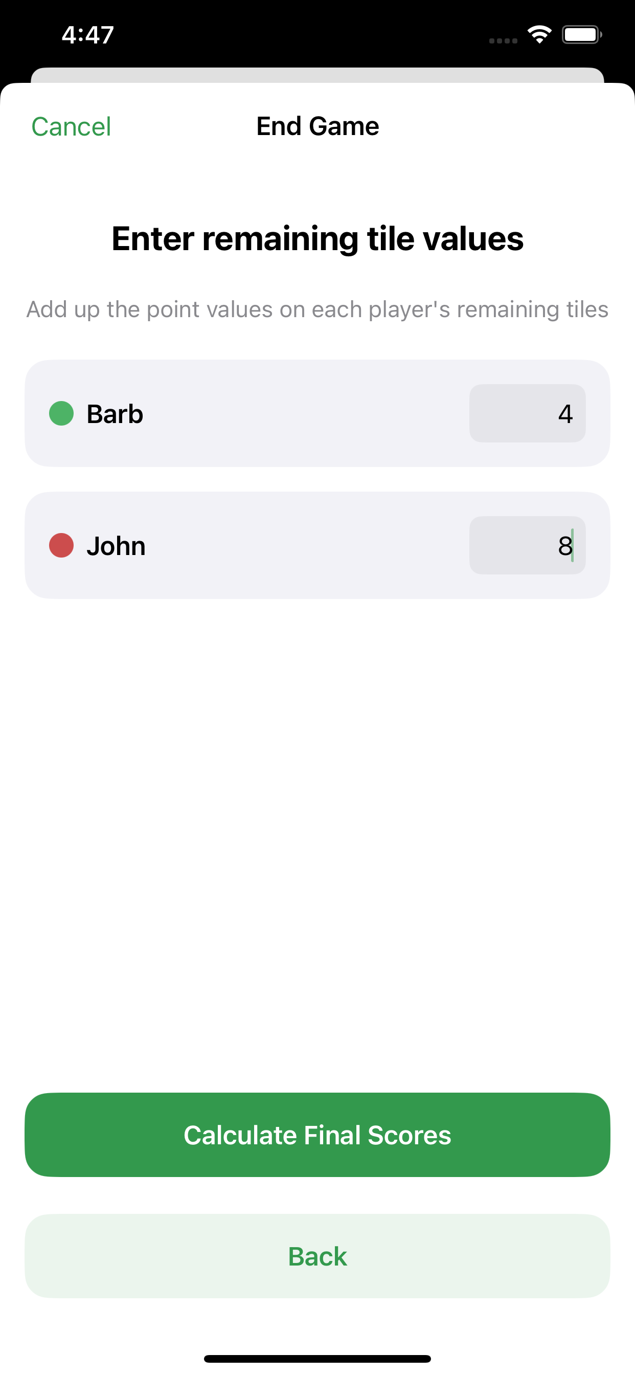 Score Keeper (Scrabble) screenshot 9