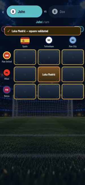 Goal Tac Toe: Football Quiz screenshot 2