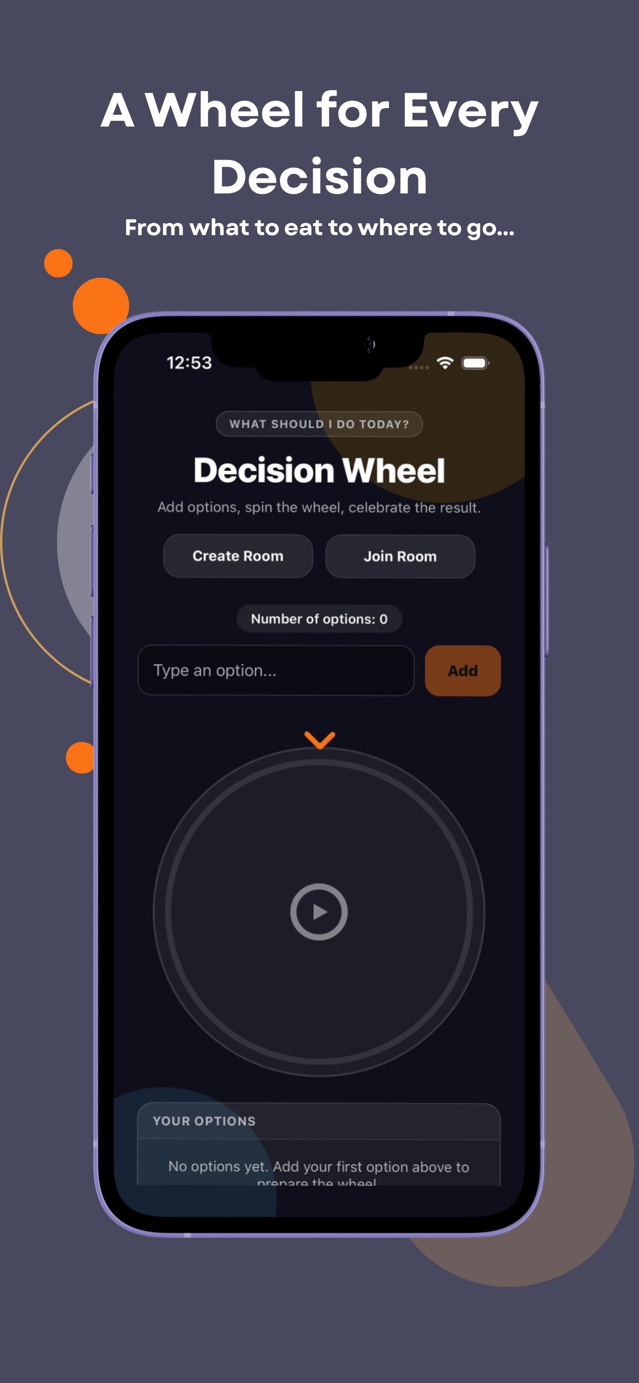 Screenshot 1 of Decision Wheel: Spin It
