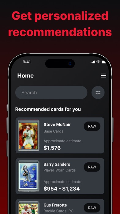 Football Card Scanner & Value Screenshot