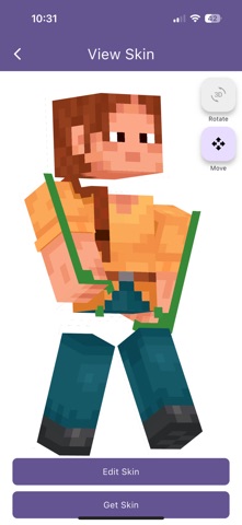 Skin Editor 3D for Minecraft Screenshot 2 of 4